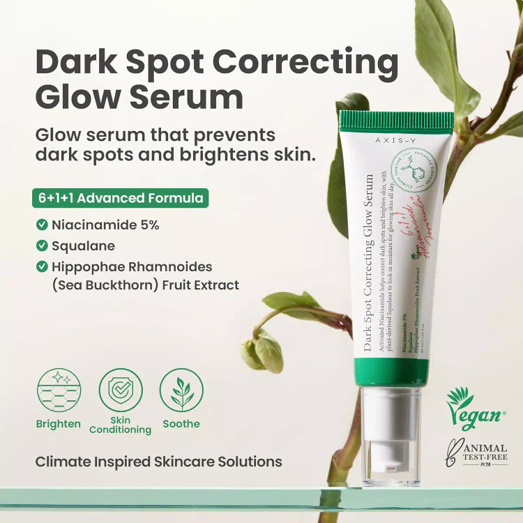 سرم ضدلک شفاف کننده و از بین برنده جای جوش دارک اسپات اکسیس وای AXIS-Y Dark Spot Correcting Glow Serum حجم 50 میلی لیتر