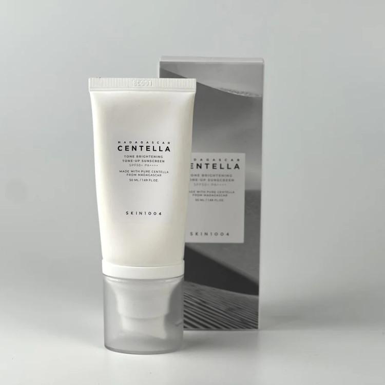 کرم ضد آفتاب ضد لک و روشن کننده تون آپ سنتلا اسکین CENTELLA TONE BRIGHTENING TONE-UP SUNSCREEN SPF50 حجم 50 میلی لیتر