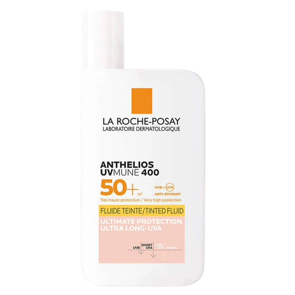 کرم ضد آفتاب بی رنگ تینت فلوئیدی لاروش پوزای LA ROCHE POSAY ANTHELIOS UVMUNE 400 FLUIDE TEINTÉ SPF50 حجم 50 میلی لیتر