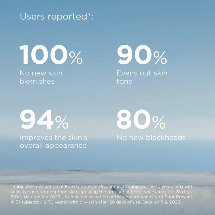 کرم ضد آفتاب ضد لک بی رنگ اسپات پریونت ایزدین Isdin Foto Ultra 100 Spot Prevent SPF50 حجم 50 میلی لیتر