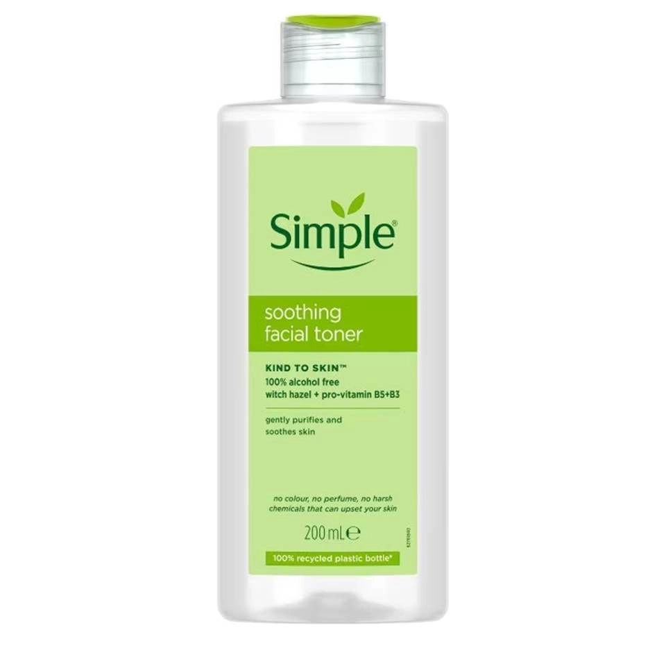 تونر سیمپل Simple Soothing Facial Toner حجم 200 میلی لیتر