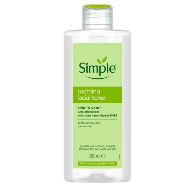 تونر سیمپل Simple Soothing Facial Toner حجم 200 میلی لیتر