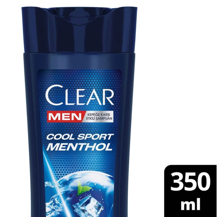 شامپو مو ضد شوره کلیر مردانه ورزشی نعناع CLEAR MEN Cool Sport Menthol حجم 350 میلی لیتر