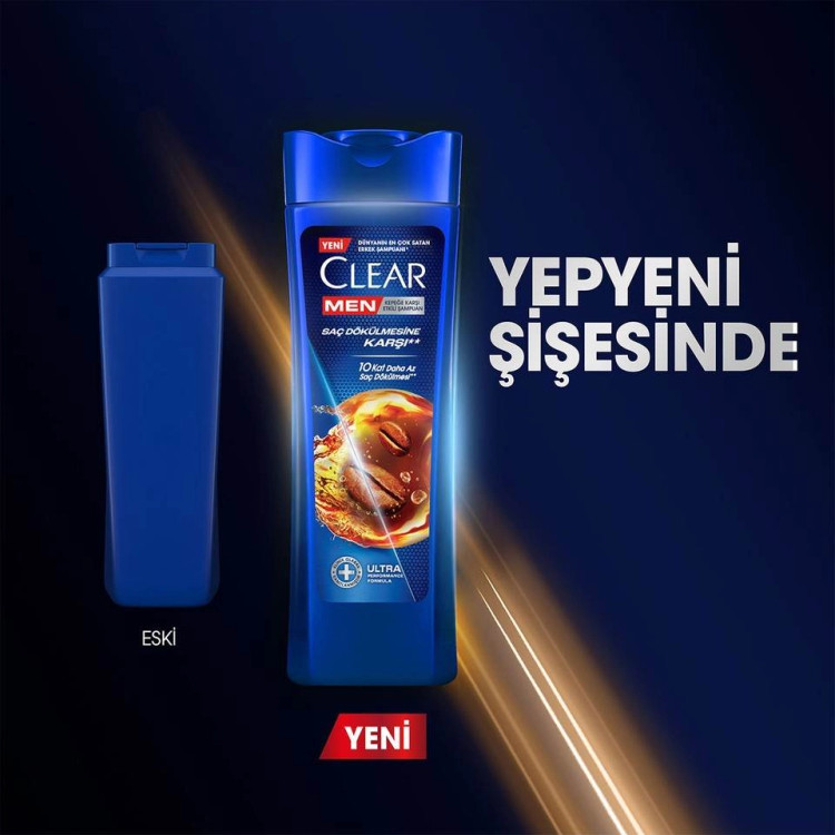 شامپو مو ضد شوره کلیر مردانه ضد ریزش مو CLEAR MEN Saç Dökülmesine Karşı حجم 350 میلی لیتر