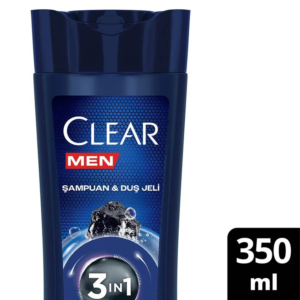 شامپو مو ضد شوره کلیر مردانه شامپو و ژل دوش CLEAR MEN Şampuan & Duş Jeli حجم 350 میلی لیتر