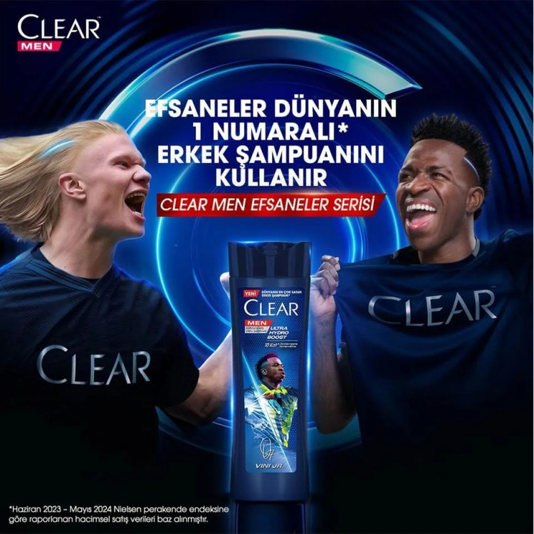 شامپو مو ضد شوره کلیر مردانه اولترا هیدرو بوست (وینی جی ار) CLEAR MEN Ultra Hydro Boost (VINI JR) حجم 350 میلی لیتر