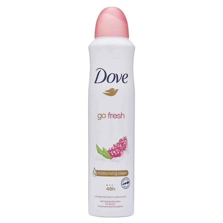 اسپری ضد تعریق داو گو فرش انار و لیمو وِربِنا Dove Go Fresh Pomegranate & Lemon Verbena Scent حجم 250 میلی لیتر