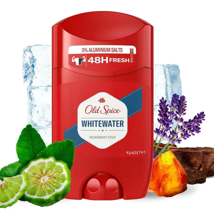 مام صابونی اولد اسپایس مدل وایت واتر OLD SPICE White Water حجم 50 میلی لیتر