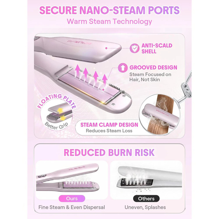 اتو مو بخاردار شیگلم مدل Hydra Shot Steam Iron Pro