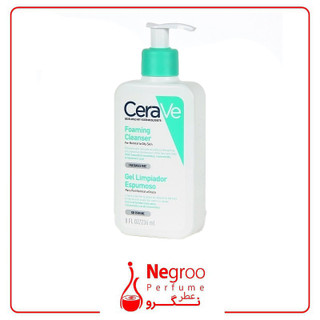 فوم شستشو صورت سراوی پوست نرمال و چرب 236 میل اصل ا Cerave Foaming Cleanser for normal to oily skin